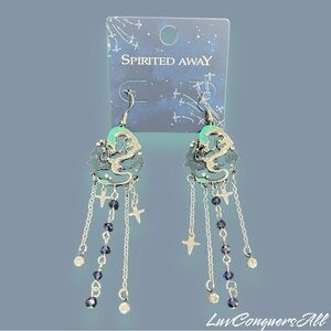 Studio Ghibli Spirited Away Haku Bling Drop Earrings